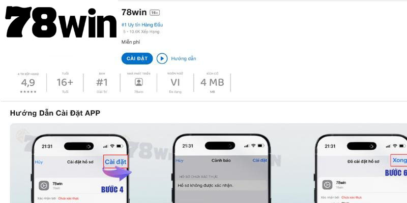 Tải app 78WIN cho Android và IOS như thế nào?